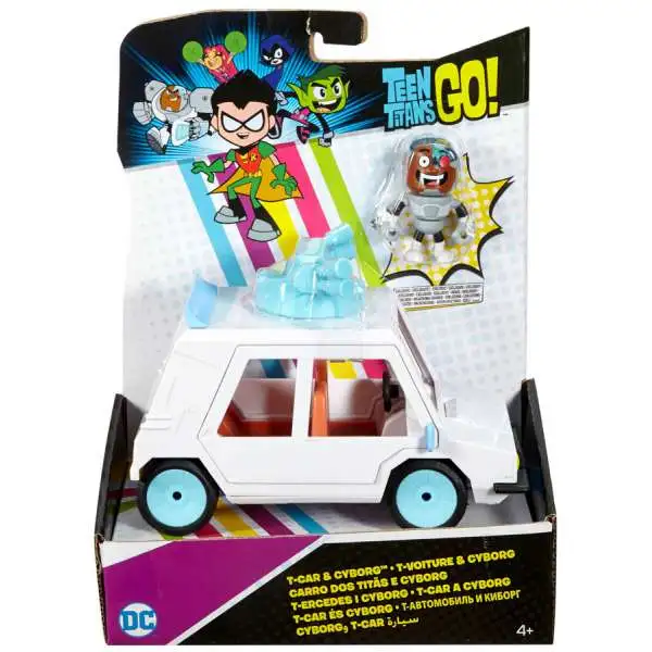 Teen Titans Go! T-Car & Cyborg 2.75-Inch Figure & Vehicle