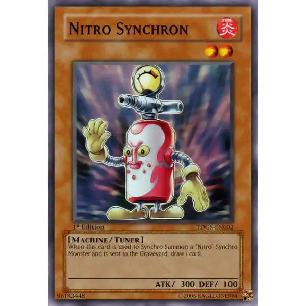 YuGiOh The Duelist Genesis Super Rare Nitro Synchron TDGS-EN002