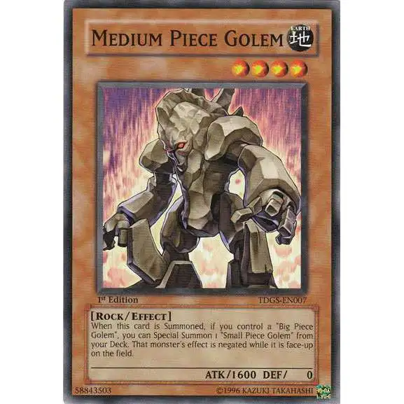 YuGiOh The Duelist Genesis Common Medium Piece Golem TDGS-EN007