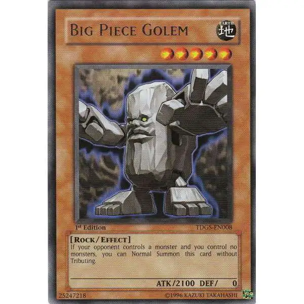YuGiOh The Duelist Genesis Rare Big Piece Golem TDGS-EN008