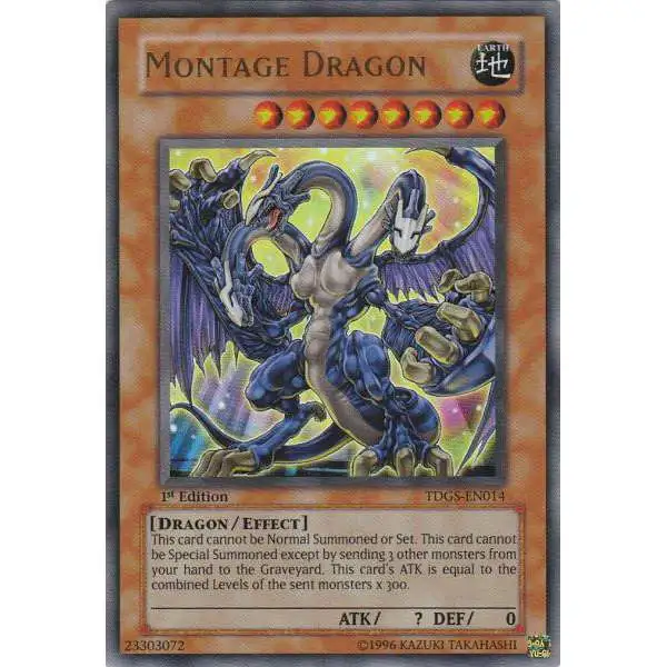 YuGiOh The Duelist Genesis Ultra Rare Montage Dragon TDGS-EN014