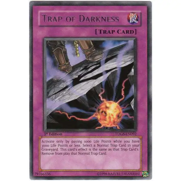 YuGiOh The Duelist Genesis Rare Trap of Darkness TDGS-EN092