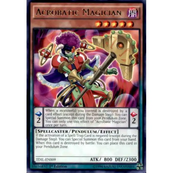 YuGiOh The Dark Illusion Rare Acrobatic Magician TDIL-EN009