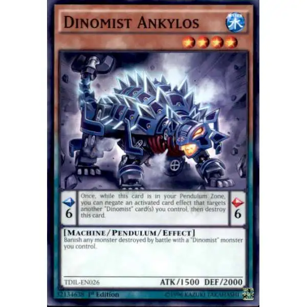 YuGiOh The Dark Illusion Common Dinomist Ankylos TDIL-EN026
