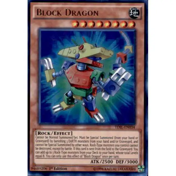 YuGiOh The Dark Illusion Ultra Rare Block Dragon TDIL-EN034