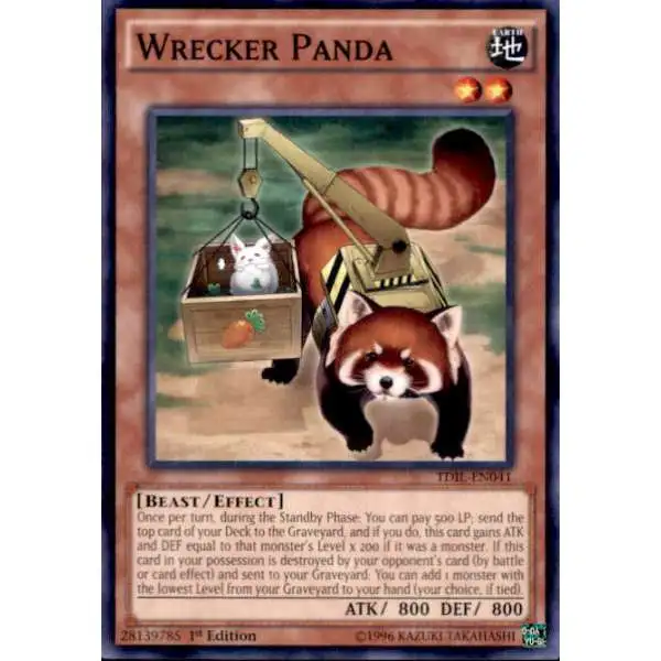 YuGiOh The Dark Illusion Common Wrecker Panda TDIL-EN041