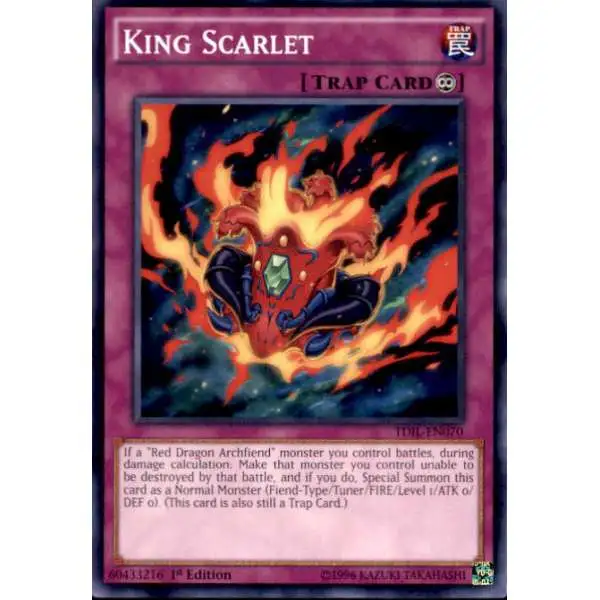 YuGiOh The Dark Illusion Common King Scarlet TDIL-EN070