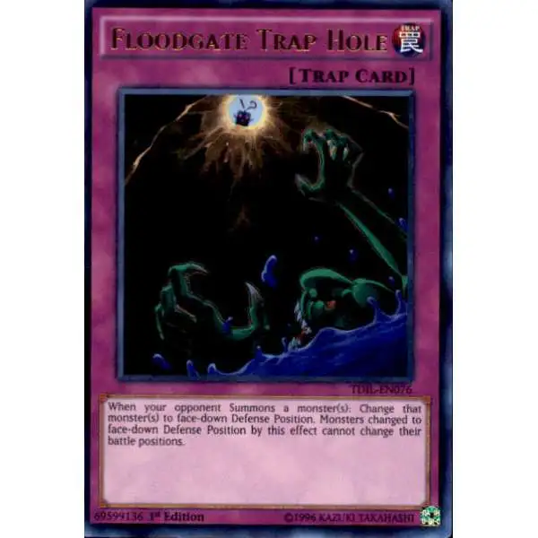 YuGiOh The Dark Illusion Ultra Rare Floodgate Trap Hole TDIL-EN076