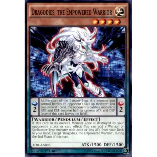 YuGiOh The Dark Illusion Common Dragodies, the Empowered Warrior TDIL-EN093