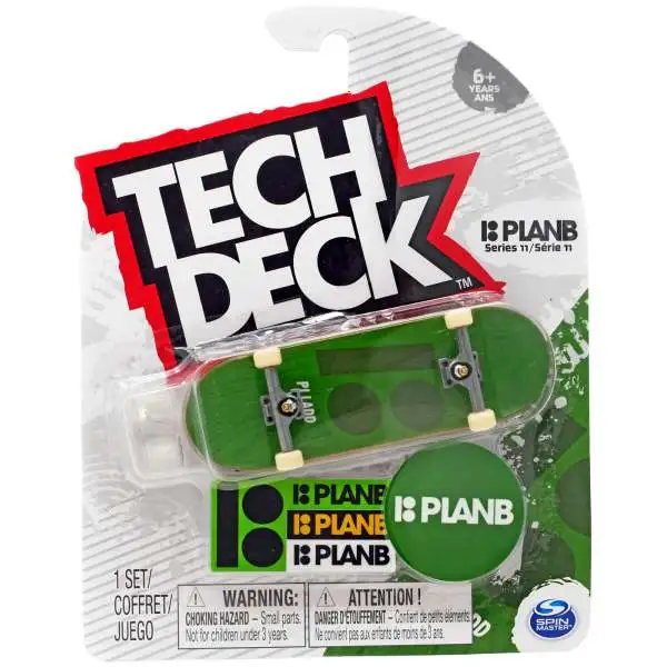 Tech Deck Series 11 PlanB 96mm Mini Skateboard [Green]