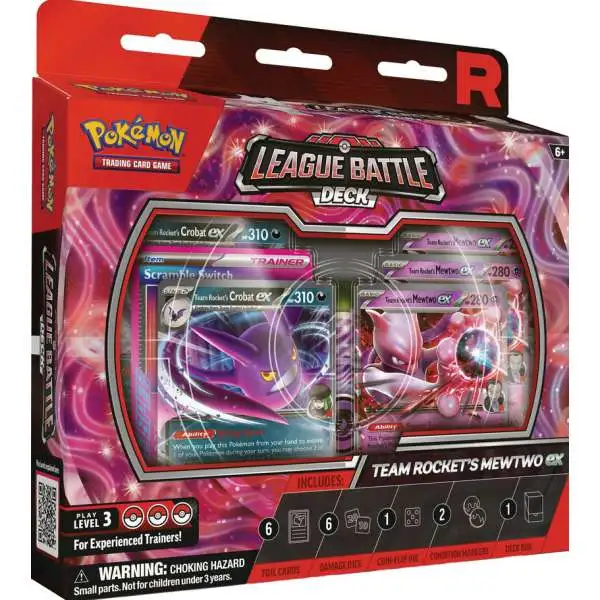 Pokemon Scarlet & Violet Team Rocket's Mewtwo ex League Battle Deck [60-Card Deck, Deck Box & More]