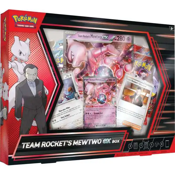 Pokemon Scarlet & Violet Destined Rivals Team Rocket's Mewtwo ex Box [4 Booster Packs, 3 Promos & More]