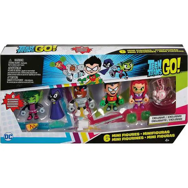 Teen Titans Go Beast Boy, Raven, Cyborg, Robin, Starfire Silkie