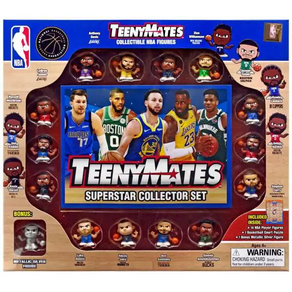 NBA TeenyMates Basketball Series 6 15-Piece Gift Set