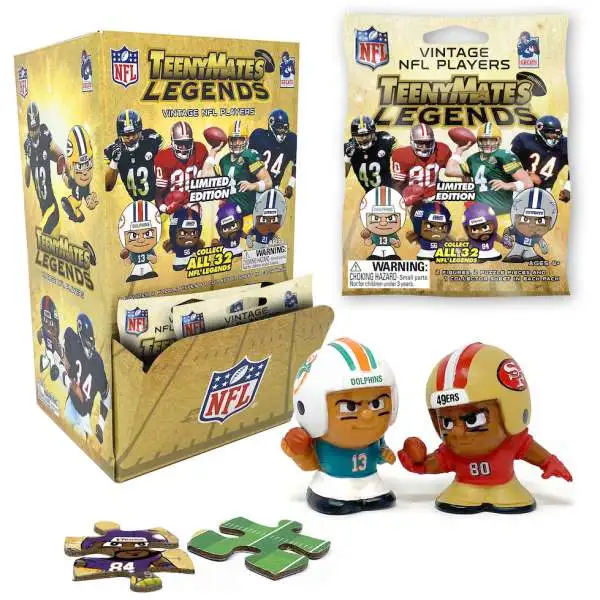 NFL TeenyMates Football Legends Vintage Series 1 Mystery Box [32 Packs]