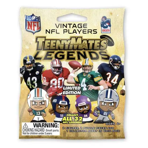 NFL TeenyMates Football Legends Vintage Series 1 Mystery Pack [2 RANDOM Figures]
