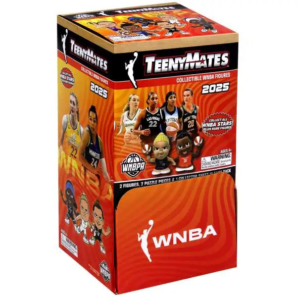 WNBA TeenyMates 2025 Women's Basketball Mystery Box [32 Packs]