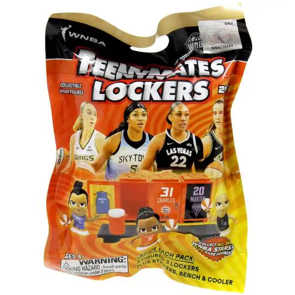 WNBA TeenyMates 2025 Women's Basketball LOCKERS Pack