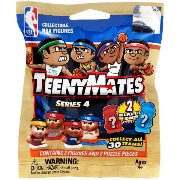 NBA TeenyMates Basketball Series 4 Mystery Pack [2 RANDOM Figures]
