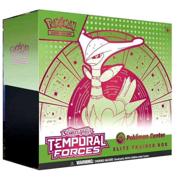 Pokemon Scarlet & Violet Temporal Forces Iron Leaves Exclusive Elite Trainer Box [11 Booster Packs, 2 Foil Promo Cards, 65 Card Sleeves & More]