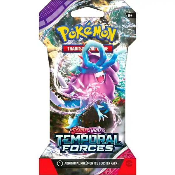 Pokemon Temporal Forces SLEEVED Booster Pack [10 Cards]