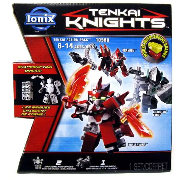 Tenkai Knights Ionix Grayden, Bravenwolf Guardian Eurus Minifigure