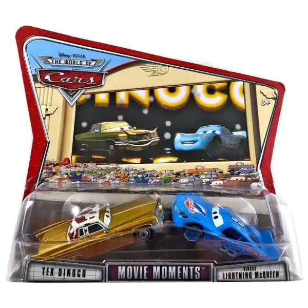 Disney / Pixar Cars The World of Cars Movie Moments Tex Dinoco & Dinoco McQueen Diecast Car 2-Pack
