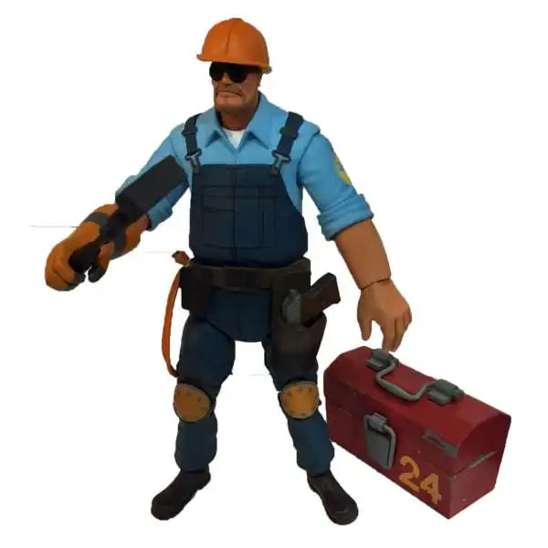 NECA Team Fortress 2 BLU Series 3.5 The Engineer Action Figure