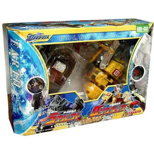 Transformers Japanese Galaxy Force Runabout vs. Longrack Action Figure Set GS-02