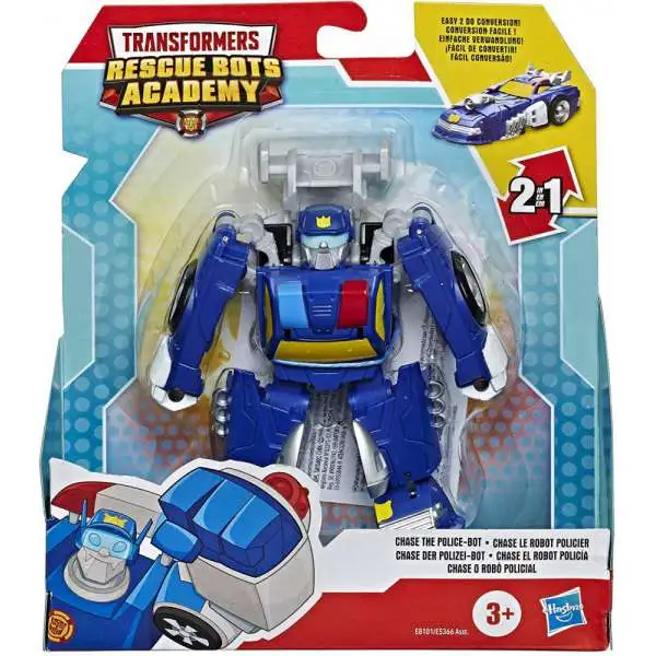 Transformers Playskool Heroes Rescue Bots Academy Chase the Police-Bot 4.5" Action Figure [Rescan]