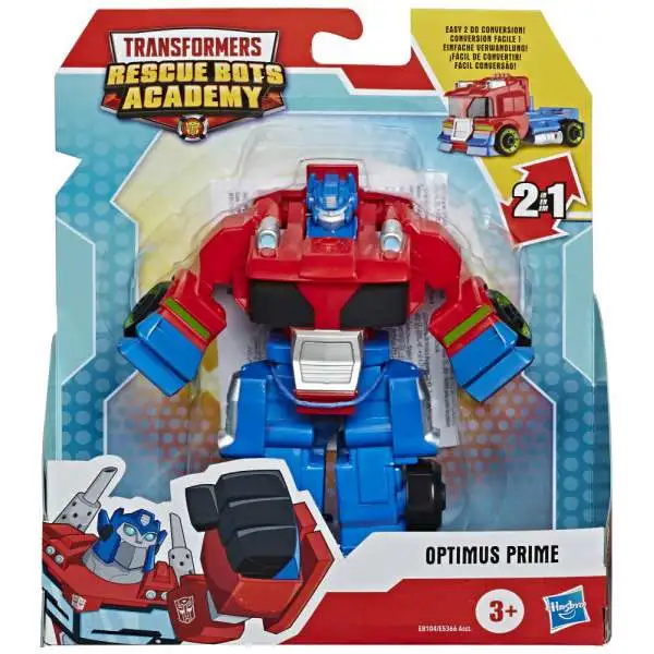 Transformers Playskool Heroes Rescue Bots Academy Optimus Prime 4.5" Action Figure [Rescan]