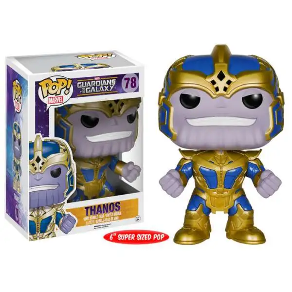 Funko Guardians of the Galaxy POP! Marvel Thanos 6-Inch Vinyl Bobble Head #78 [Super-Sized, Damaged Package]