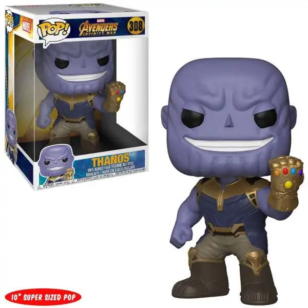 Funko Avengers Infinity War POP! Marvel Thanos Exclusive 10-Inch Vinyl Bobble Head #308 [Super-Sized, Infinity Gauntlet]