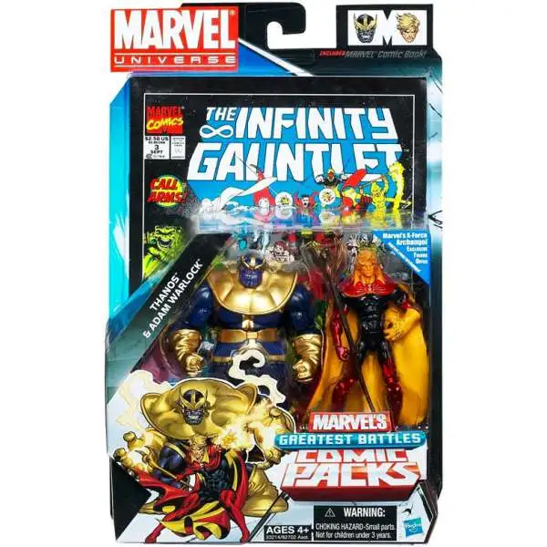Marvel Universe Thanos & Adam Warlock Action Figure 2-Pack