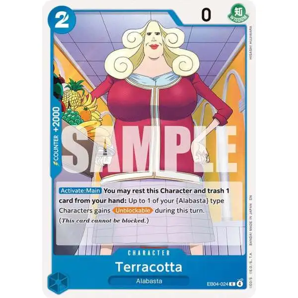 One Piece Trading Card Game The Azure Sea's Seven Common Terracotta EB04-024