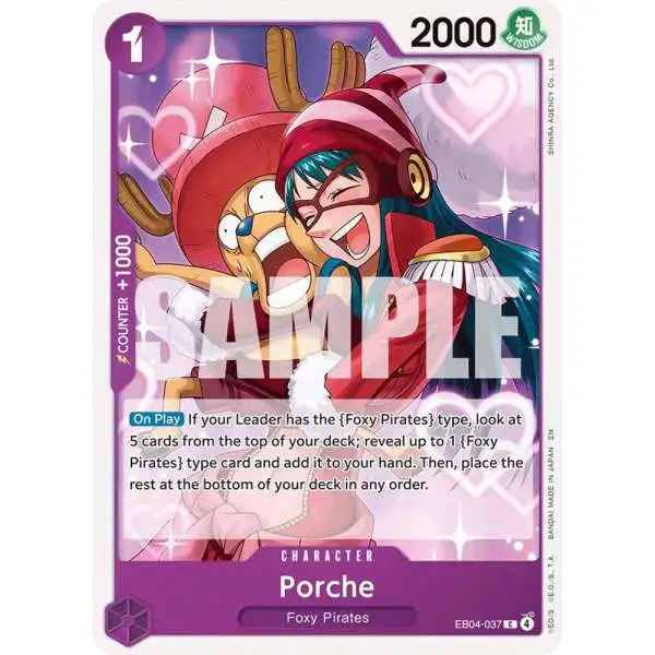 One Piece Trading Card Game The Azure Sea's Seven Common Porche EB04-037