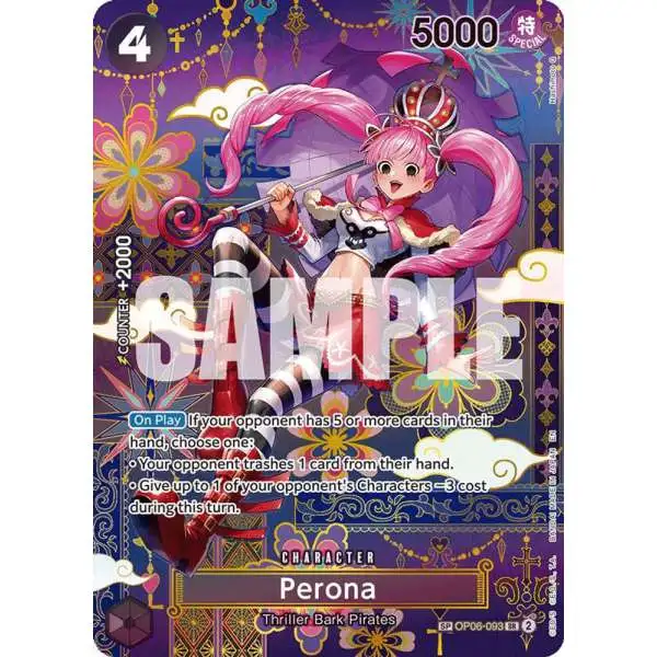 One Piece Trading Card Game The Azure Sea's Seven Super Rare Perona OP06-093 [SP]