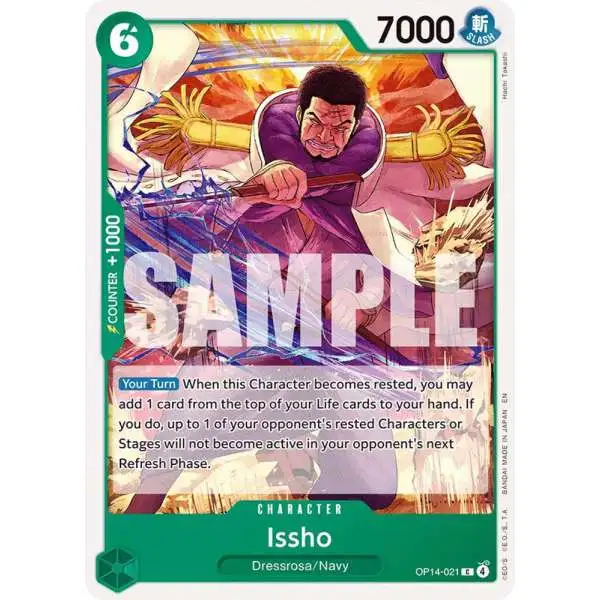 One Piece Trading Card Game The Azure Sea's Seven Common Issho OP14-021
