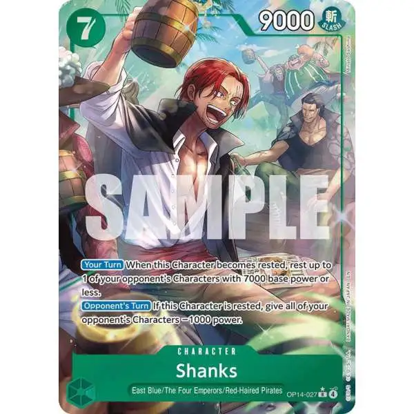 one piece card game shanks secret rare SP OP09-004 SR The item available is listed in the Title Manga Shanks : r/OnePieceTCG