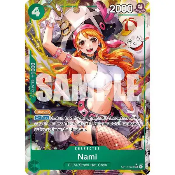 One Piece Trading Card Game The Azure Sea's Seven Super Rare Nami OP14-031 [Alternate Art]