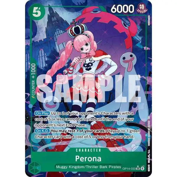 One Piece Trading Card Game The Azure Sea's Seven Super Rare Perona OP14-033 [Alternate Art]