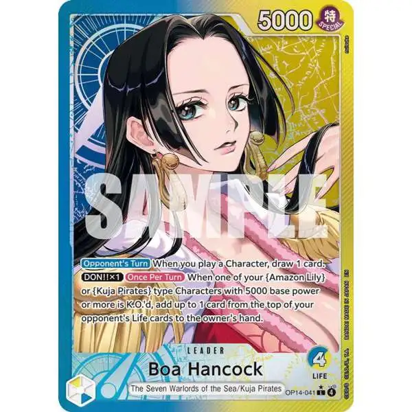 One Piece Trading Card Game The Azure Sea's Seven Leader Boa Hancock OP14-041 [Alternate Art]