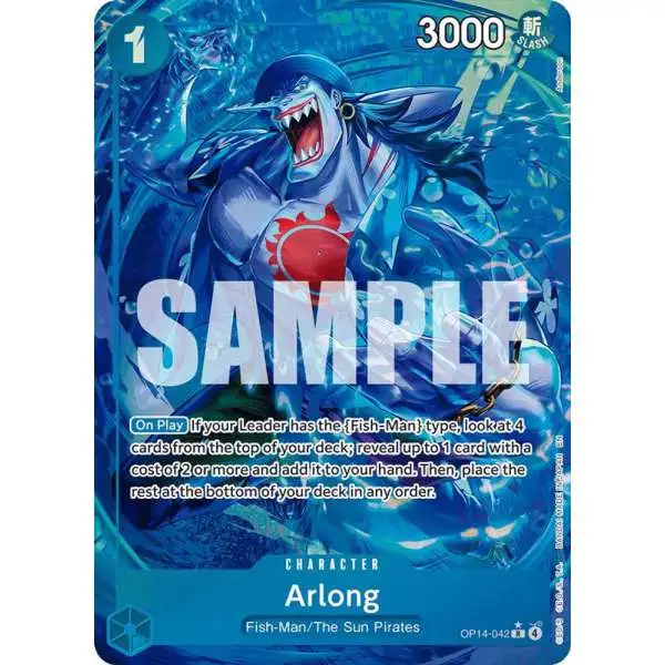 One Piece Trading Card Game The Azure Sea's Seven Common Arlong OP14-042 [Alternate Art]