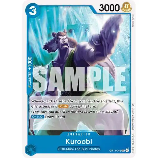 One Piece Trading Card Game The Azure Sea's Seven Uncommon Kuroobi OP14-045
