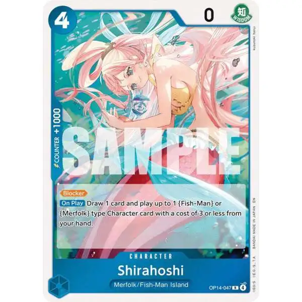 One Piece Trading Card Game The Azure Sea's Seven Rare Shirahoshi OP14-047
