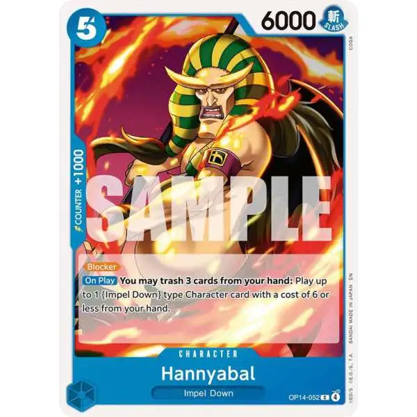 One Piece Trading Card Game The Azure Sea's Seven Common Hannyabal OP14-052