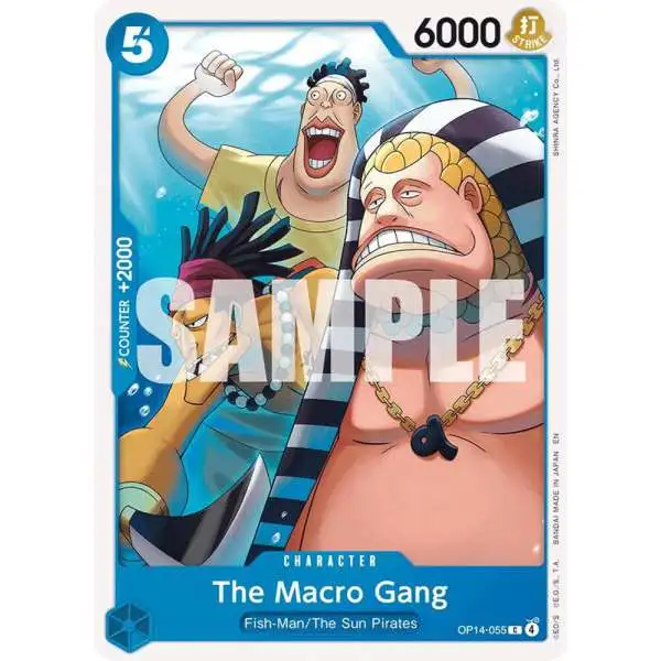 One Piece Trading Card Game The Azure Sea's Seven Common The Macro Gang OP14-055
