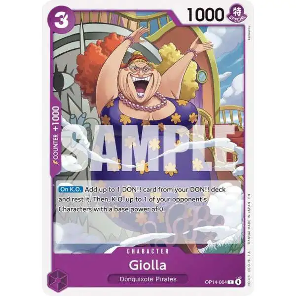 One Piece Trading Card Game The Azure Sea's Seven Common Giolla OP14-064