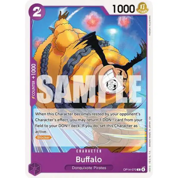 One Piece Trading Card Game The Azure Sea's Seven Common Buffalo OP14-070