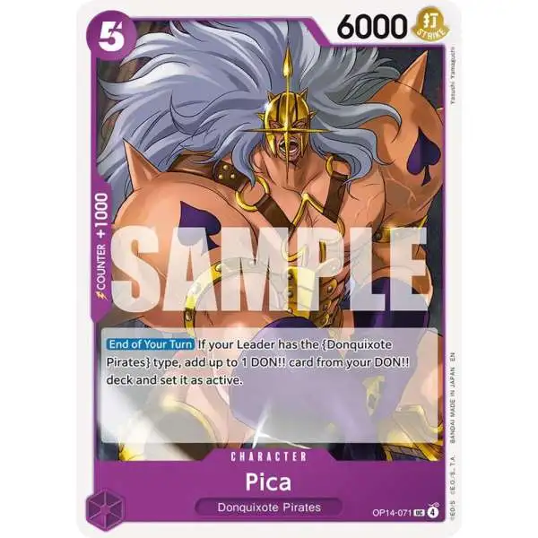 One Piece Trading Card Game The Azure Sea's Seven Uncommon Pica OP14-071